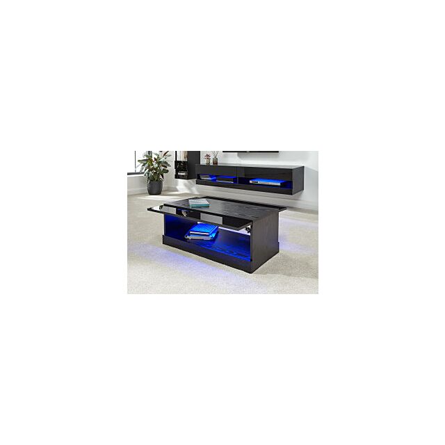 GFW GALCOFBLK GALICIA COFFEE TABLE WITH LED BLACK