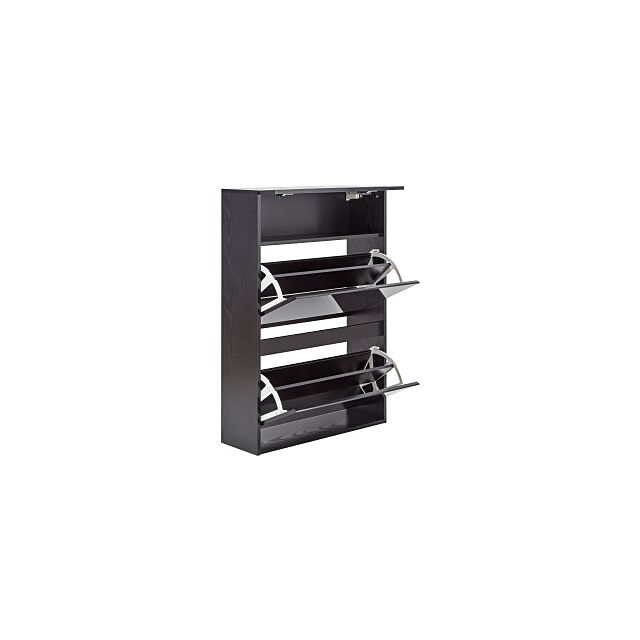 GFW GALHSCGBG GALICIA WALL HANGING TWO TIER SHOE CABINET BLACK