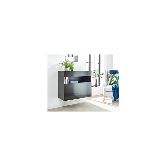 GFW GALSIDBLK GALICIA SIDEBOARD WITH LED BLACK