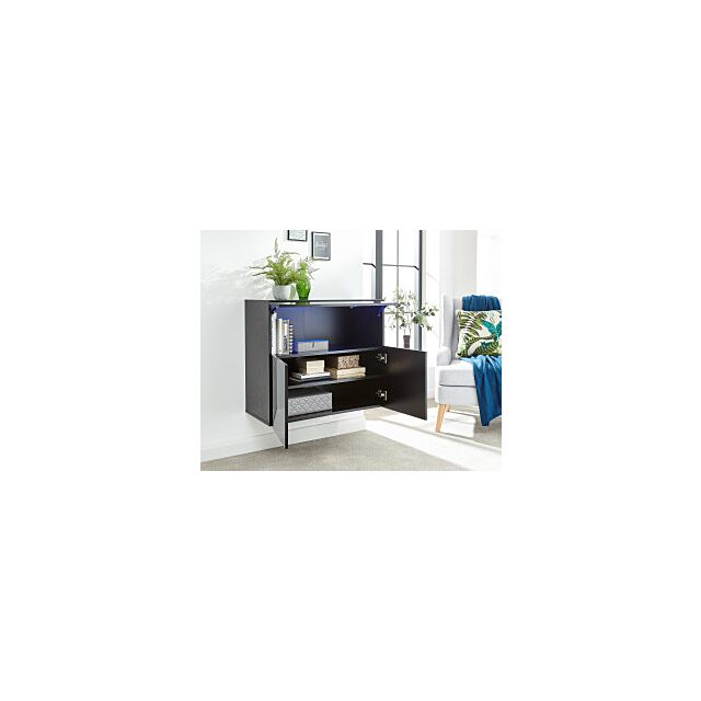 GFW GALSIDBLK GALICIA SIDEBOARD WITH LED BLACK