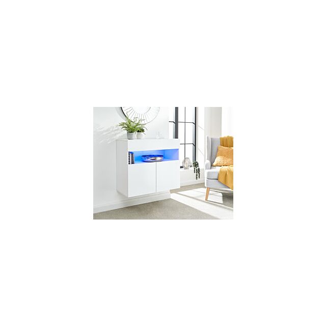 GFW GALSIDWHT GALICIA SIDEBOARD WITH LED WHITE