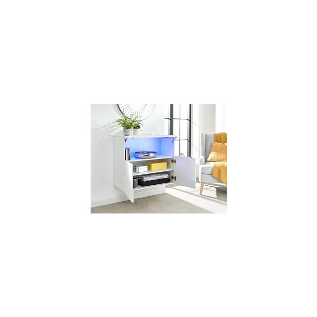 GFW GALSIDWHT GALICIA SIDEBOARD WITH LED WHITE