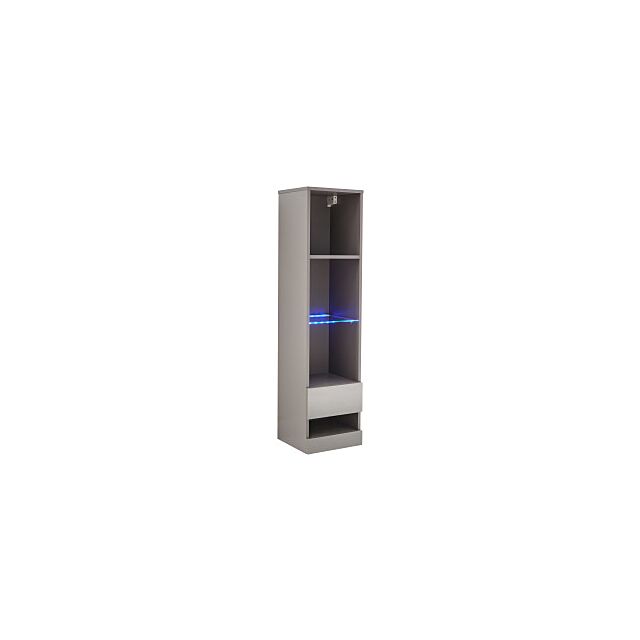 GFW GALTSUGRY GALICIA TALL SHELF UNIT WITH LED GREY