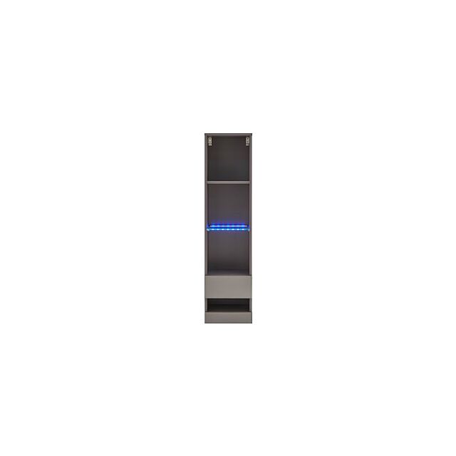 GFW GALTSUGRY GALICIA TALL SHELF UNIT WITH LED GREY