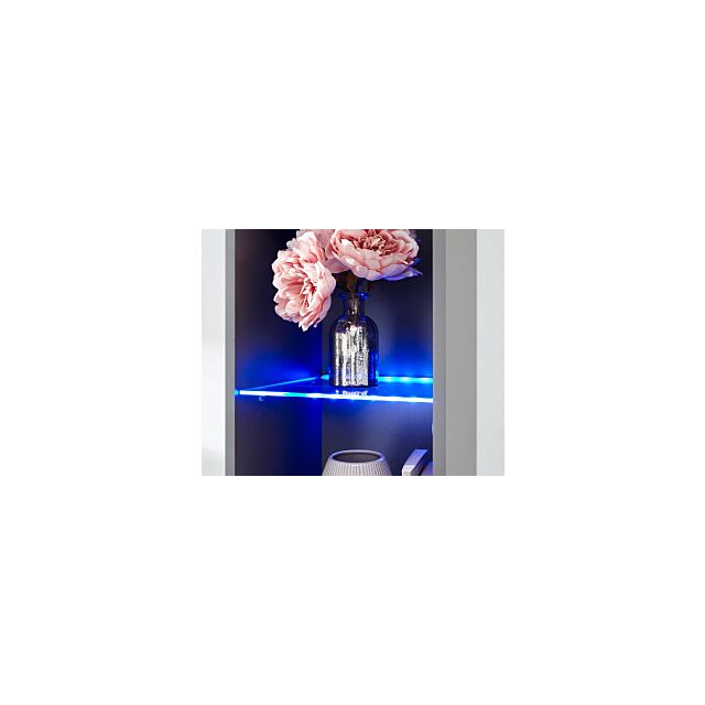 GFW GALTSUGRY GALICIA TALL SHELF UNIT WITH LED GREY