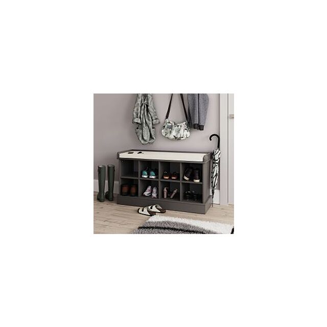 GFW KEMSHBGRY KEMPTON SHOE BENCH GREY