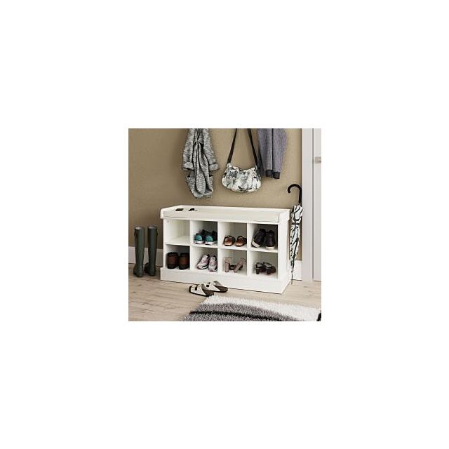 GFW KEMSHBWHT KEMPTON SHOE BENCH WHITE