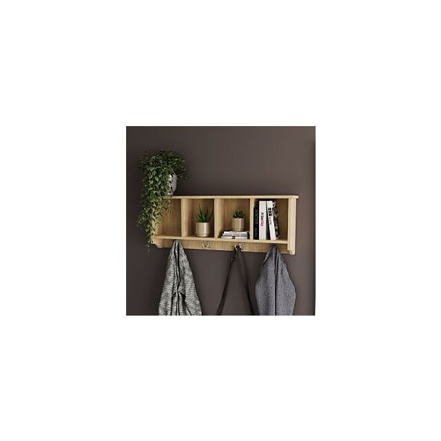 GFW KEMWRKOAK KEMPTON WALL RACK OAK