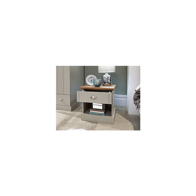 GFW KEN1BSGRY KENDAL 1 DRAWER BEDSIDE GREY