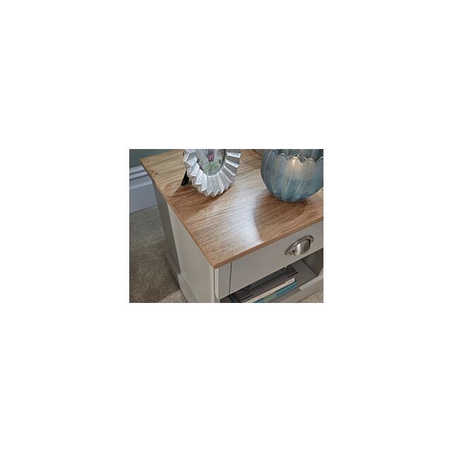 GFW KEN1BSGRY KENDAL 1 DRAWER BEDSIDE GREY