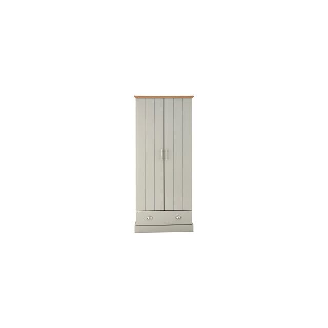 GFW KEN21WGRY KENDAL 2 DOOR 1 DRAWER WARDROBE GREY