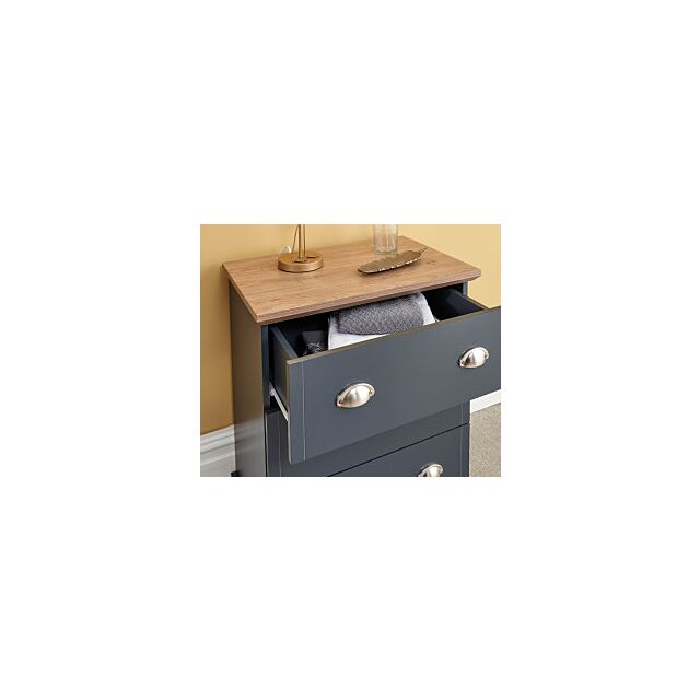 GFW KEN3DCSBL KENDAL 3 DRAWER CHEST SLATE BLUE