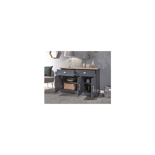 GFW KENSBLSBL KENDAL LARGE SIDEBOARD SLATE BLUE