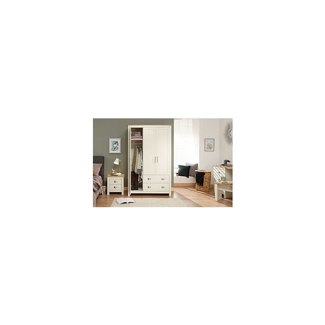 GFW LAN32WCRM LANCASTER 3 DOOR 2 DRAWER WARDROBE CREAM