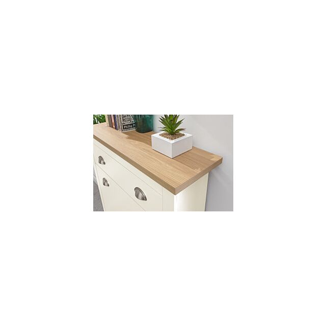 GFW LAN3TSCRM LANCASTER 2DR 1DRW SHOE CABINET CREAM