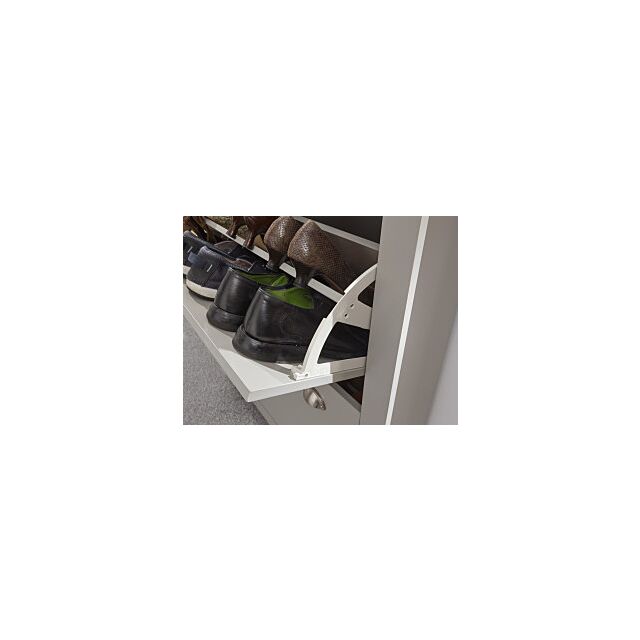 GFW LAN3TSGRY LANCASTER 2DR 1DRW SHOE CABINET GREY