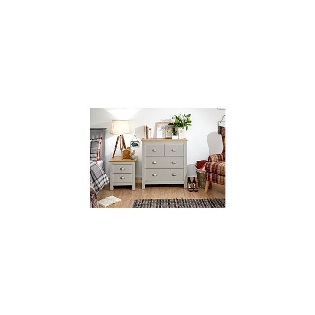GFW LAN4DCGRY LANCASTER 2+2 DRAWER CHEST GREY