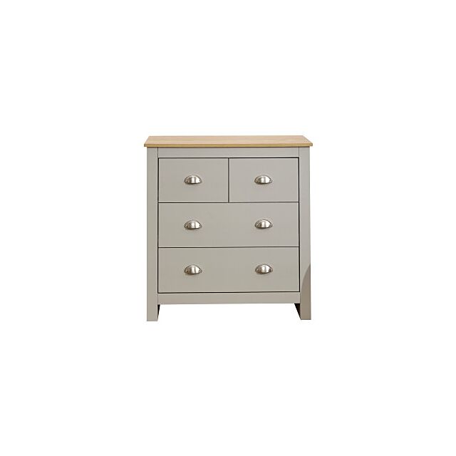 GFW LAN4DCGRY LANCASTER 2+2 DRAWER CHEST GREY