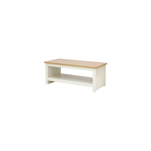 GFW LANCTSCRM LANCASTER COFFEE TABLE WITH SHELF CREAM