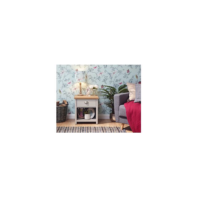 GFW LANLAMGRY LANCASTER LAMP TABLE GREY
