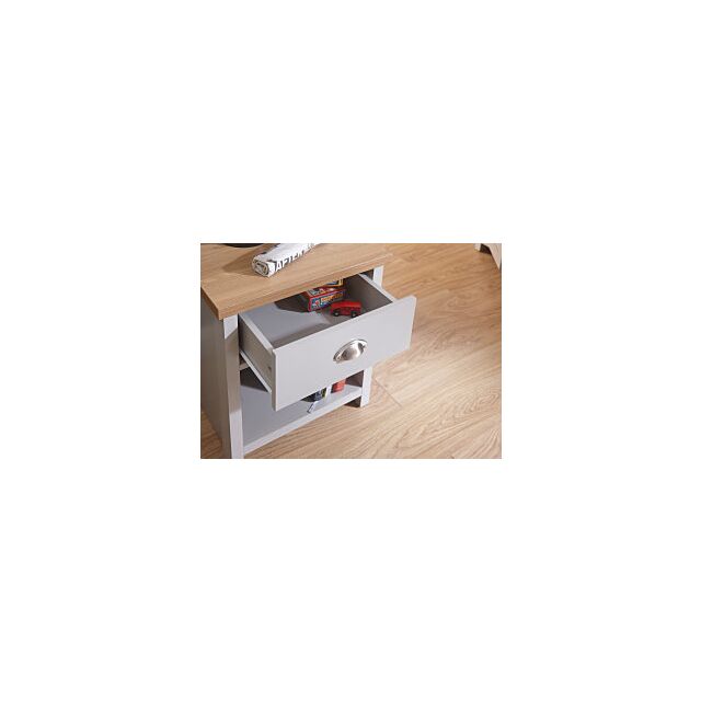 GFW LANLAMGRY LANCASTER LAMP TABLE GREY