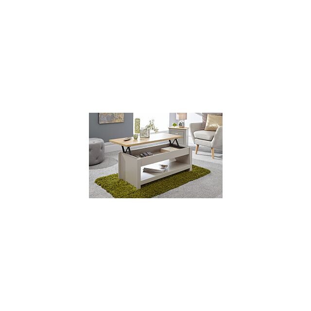 GFW LANLCTGRY LANCASTER LIFT UP COFFEE TABLE GREY