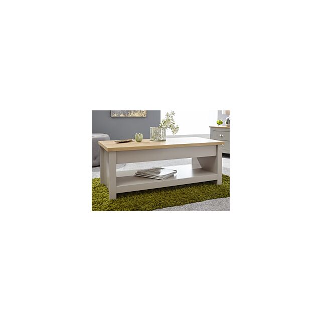 GFW LANLCTGRY LANCASTER LIFT UP COFFEE TABLE GREY