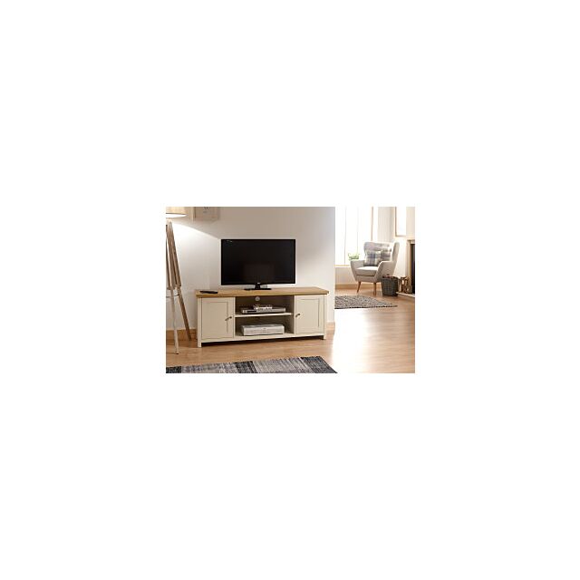 GFW LANLTVCRM LANCASTER LARGE TV CABINET CREAM