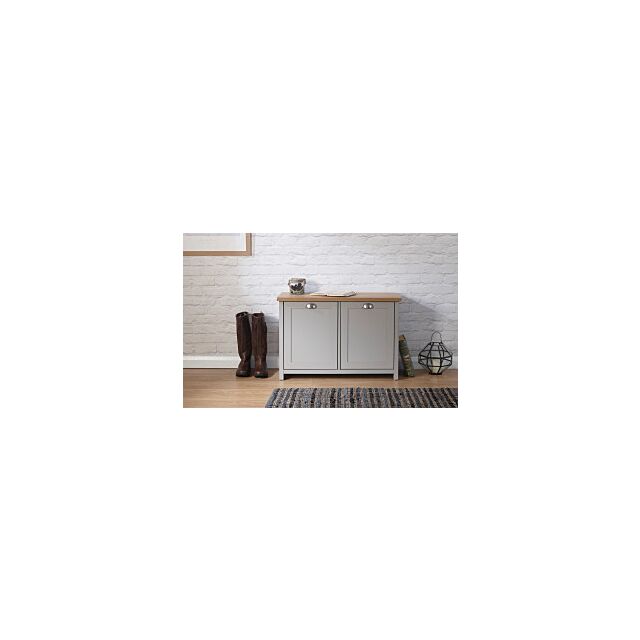 GFW LANSHSGRY LANCASTER SHOE STORAGE GREY