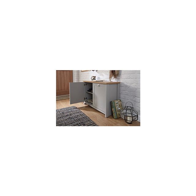 GFW LANSHSGRY LANCASTER SHOE STORAGE GREY