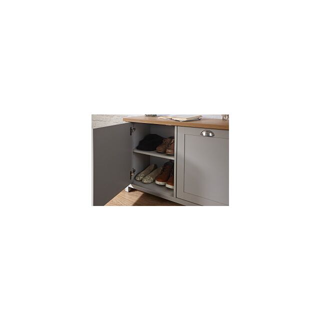 GFW LANSHSGRY LANCASTER SHOE STORAGE GREY