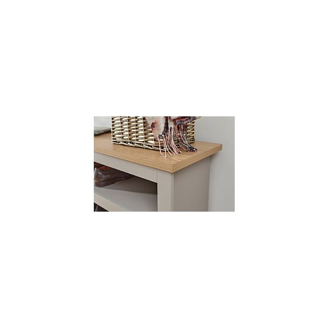 GFW LANSSBGRY LANCASTER SIMPLE SHOE BENCH GREY