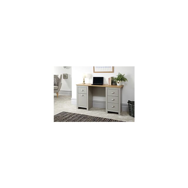 GFW LANSTDGRY LANCASTER STUDY DESK GREY