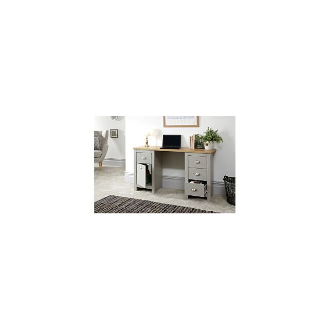 GFW LANSTDGRY LANCASTER STUDY DESK GREY