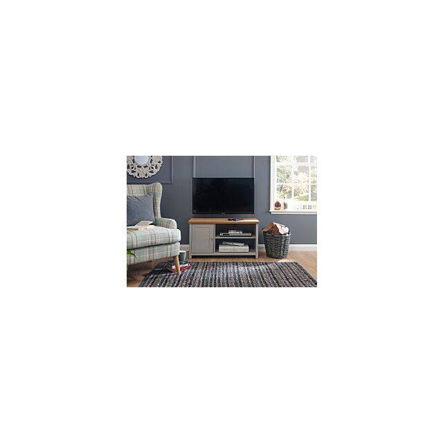 GFW LANSTVGRY LANCASTER SMALL TV CABINET GREY