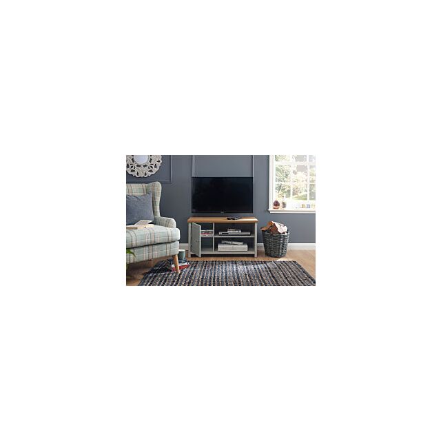 GFW LANSTVGRY LANCASTER SMALL TV CABINET GREY