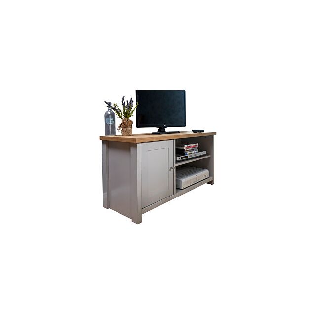 GFW LANSTVGRY LANCASTER SMALL TV CABINET GREY