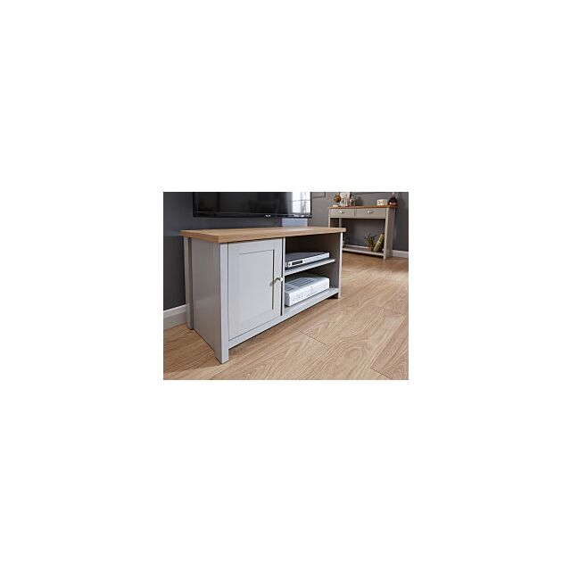 GFW LANSTVGRY LANCASTER SMALL TV CABINET GREY