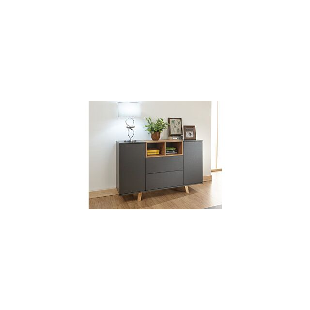 GFW MDNSIDGRY MODENA SIDEBOARD CONSOLE GREY