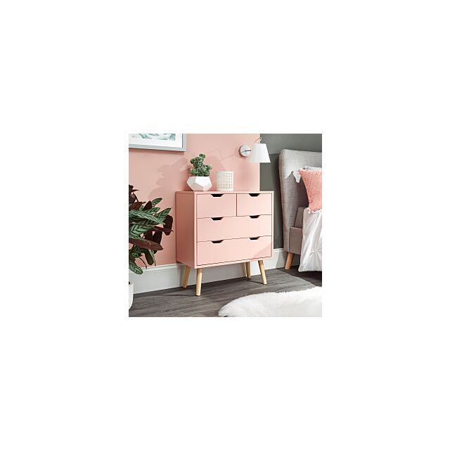 GFW NBG22CCPK NYBORG 2+2 DRAWER CHEST CORAL PINK