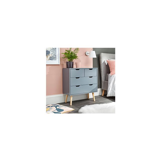 GFW NBG22CDGR NYBORG 2+2 DRAWER CHEST DARK GREY