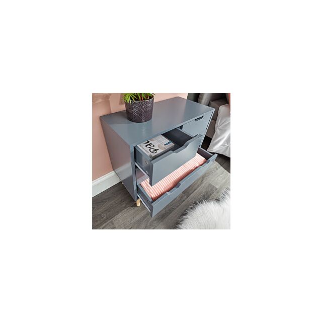 GFW NBG22CDGR NYBORG 2+2 DRAWER CHEST DARK GREY