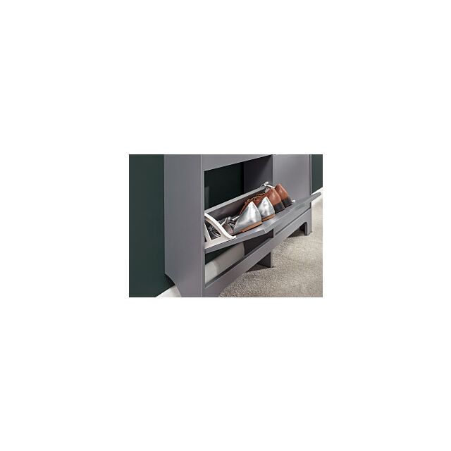 GFW NRW2TSGRY NARROW 4 DRAWER SHOE CABINET GREY