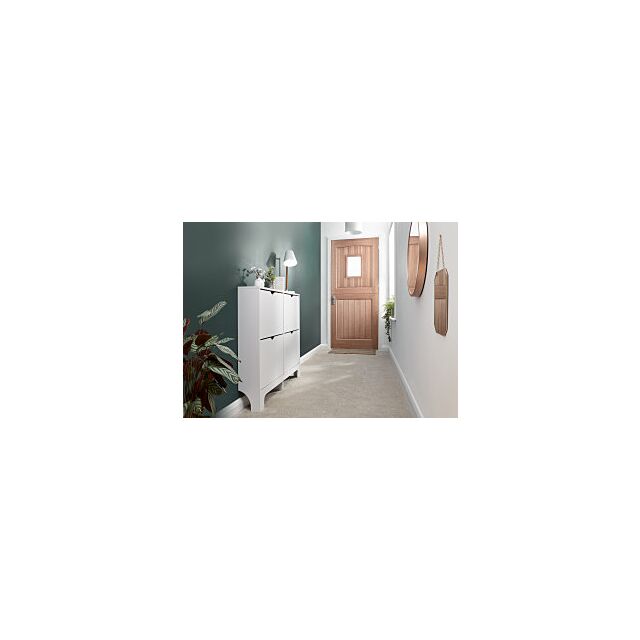 GFW NRW2TSWHT NARROW 4 DRAWER SHOE CABINET WHITE