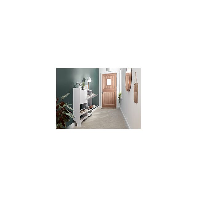 GFW NRW2TSWHT NARROW 4 DRAWER SHOE CABINET WHITE