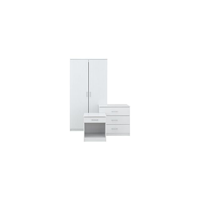 GFW PAN3PCWHT PANAMA 3PCE BEDROOM SET WHITE