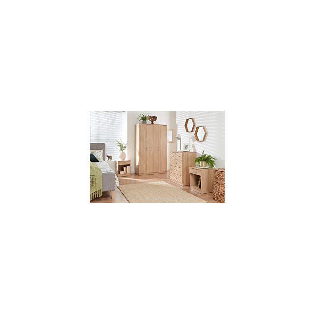 GFW PAN4PCOAK PANAMA 4PCE BEDROOM SET OAK