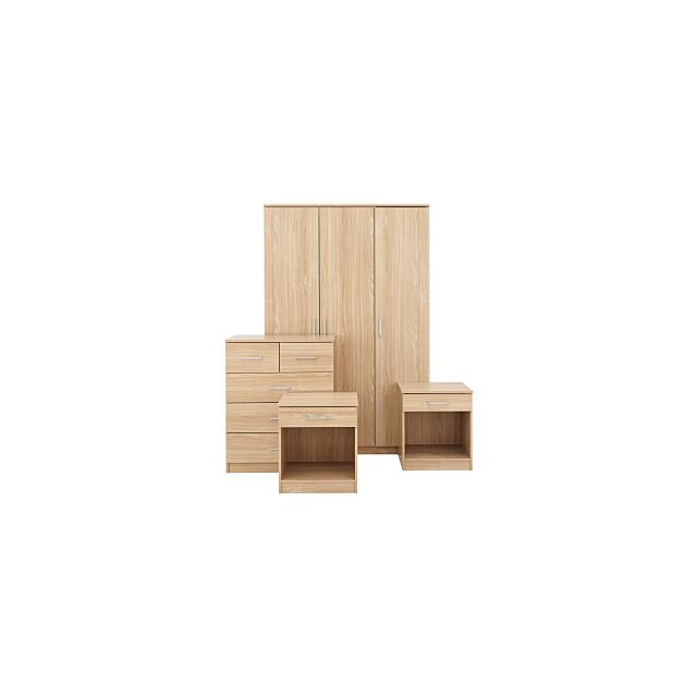 GFW PAN4PCOAK PANAMA 4PCE BEDROOM SET OAK