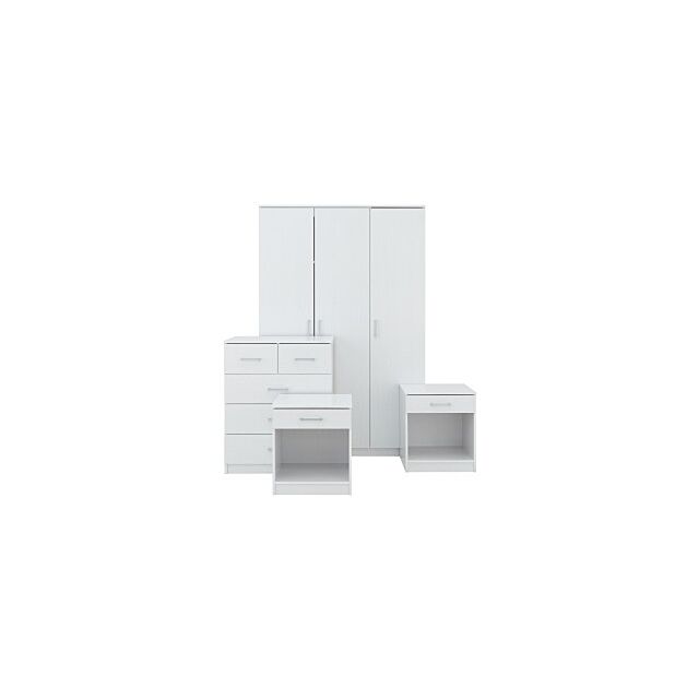 GFW PAN4PCWHT PANAMA 4PCE BEDROOM SET WHITE