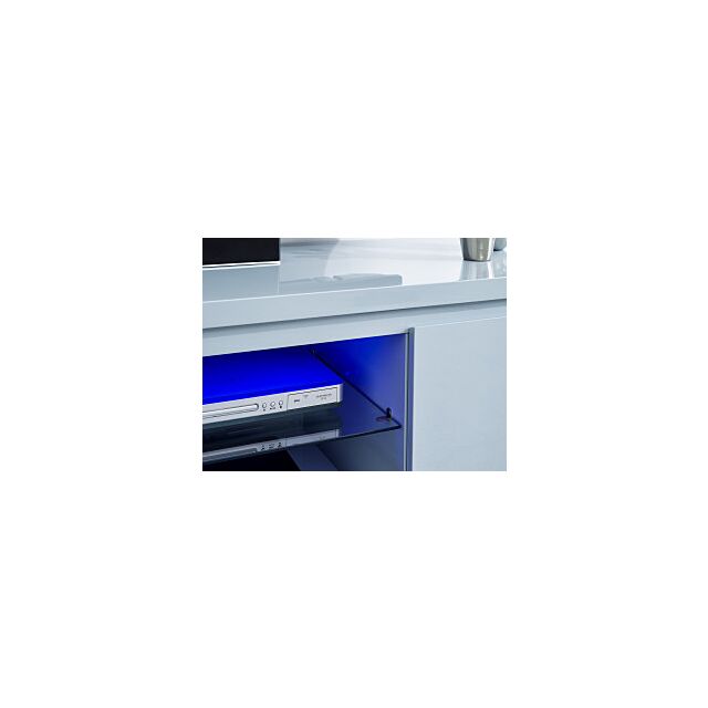 GFW POLTVLGRY POLAR HIGH GLOSS LED LARGE TV UNIT GREY